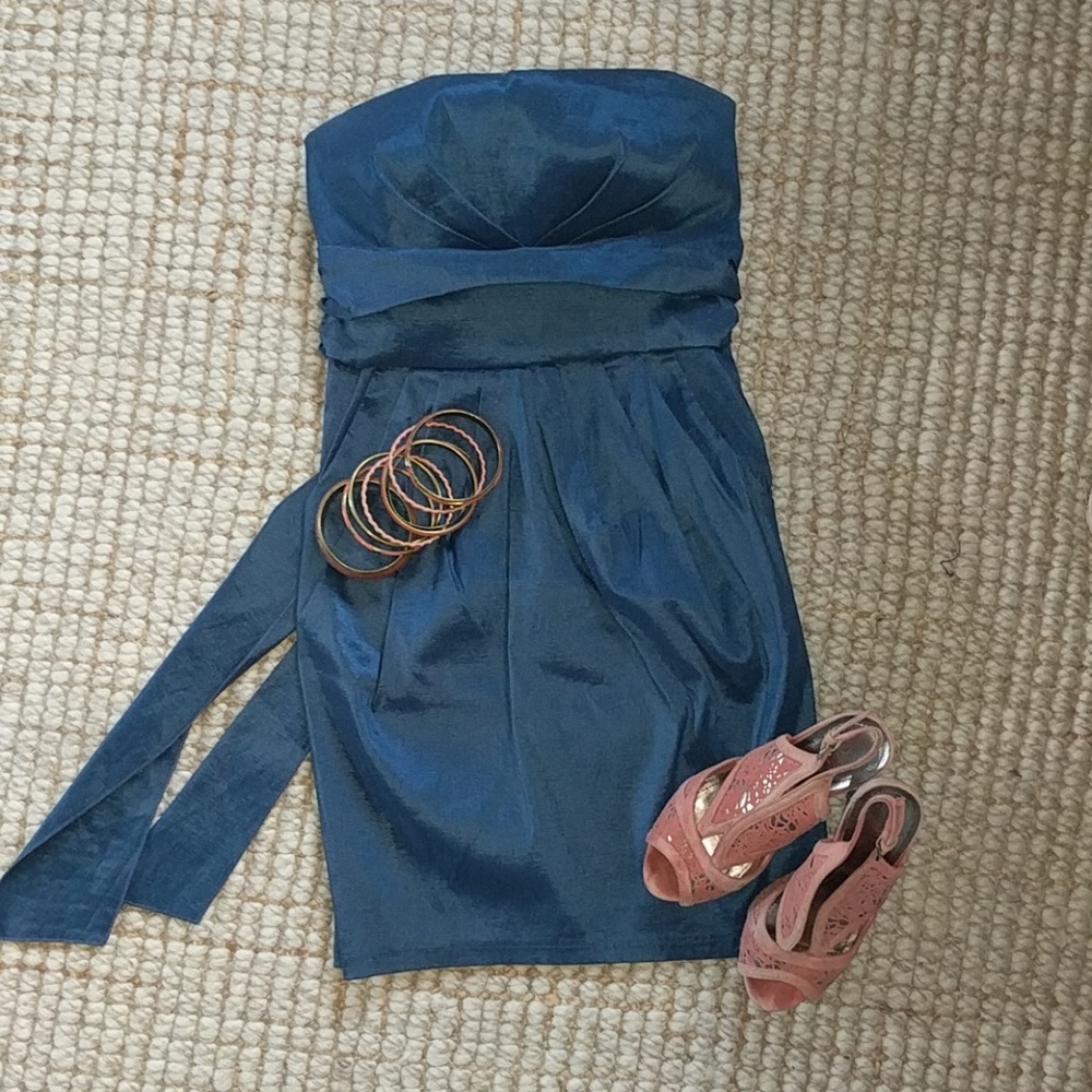 Dress with shoes and bangle set
